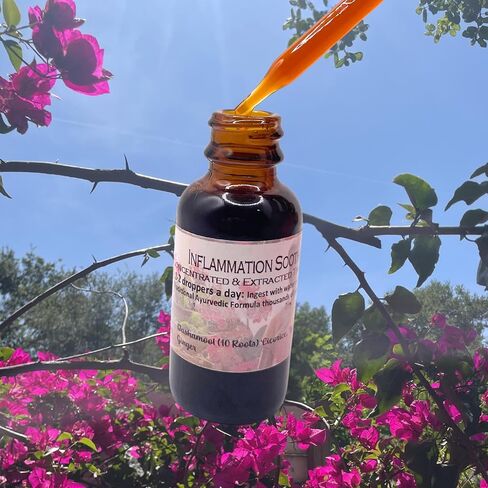 صيغة الايورفيدا | قطرات التهابية عشبية | صحة المفاصل والعضلات | دعم الاحمرار والتورم | عضوي 100% ومصنوع يدويًا بواسطة خبير الأعشاب مالك in Kuwait