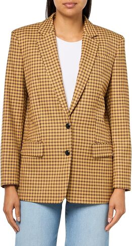 HUGO Women's Anatali Mini Check Blazer in Saudi Arabia