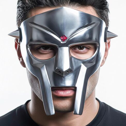 DOOM Gladiator Mask – Fantasy Party Costume Roman Gladiator Maximus Helmet for Halloween W/Leather Strap in Saudi Arabia