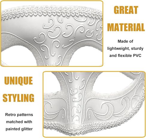 Masquerade Mask for Men Women Couple Ventian Halloween Masks for Party Prom Ball in Saudi Arabia