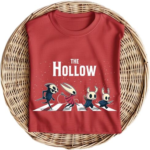 تي شيرت Hollow Knight Abbey Road، تي شيرت The Hollow Game، قميص اللاعب، تي شيرت برسومات ألعاب الفيديو، قميص Hollow Knight in Kuwait
