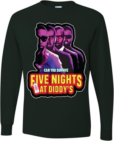 Can You Survive Five Nights at Diddys Ugly Chrismats Mens Long Sleeves in Saudi Arabia