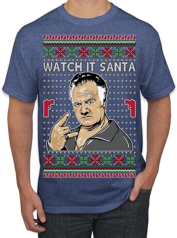 Watch It Santa Funny Paulie Italian Mafia TV Show Ugly Christmas Sweater Mens Womens Unisex Shirts, Tops in Saudi Arabia