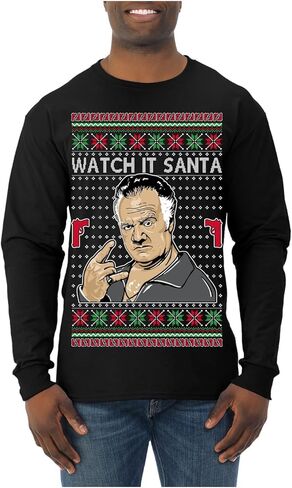 Watch It Santa Funny Paulie Italian Mafia TV Show Ugly Christmas Sweater Mens Womens Unisex Shirts, Tops in Saudi Arabia