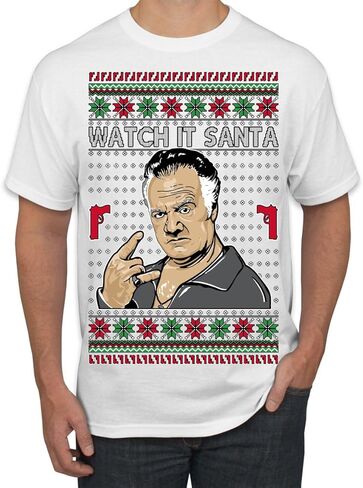 Watch It Santa Funny Paulie Italian Mafia TV Show Ugly Christmas Sweater Mens Womens Unisex Shirts, Tops in Saudi Arabia