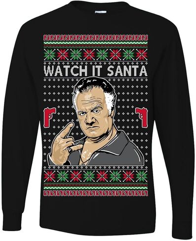 Watch It Santa Funny Paulie Italian Mafia TV Show Ugly Christmas Sweater Mens Womens Unisex Shirts, Tops in Saudi Arabia