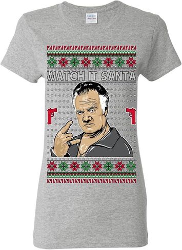 Watch It Santa Funny Paulie Italian Mafia TV Show Ugly Christmas Sweater Mens Womens Unisex Shirts, Tops in Saudi Arabia