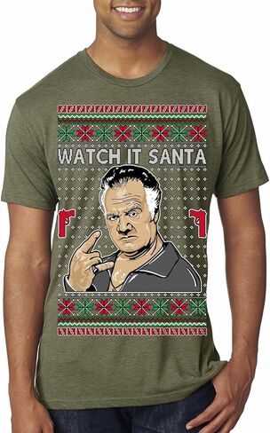 Watch It Santa Funny Paulie Italian Mafia TV Show Ugly Christmas Sweater Mens Womens Unisex Shirts, Tops in Saudi Arabia