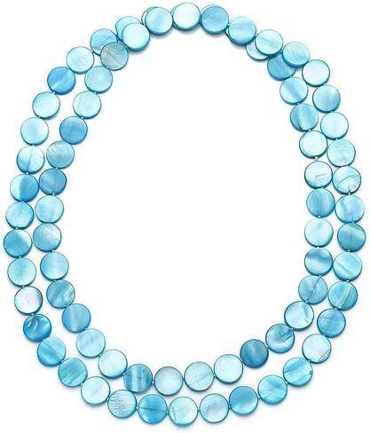 Long Beaded Necklaces for Women - Boho Necklaces for Women Chunky Western Shell- Colorful Beads Beachy Summer Costume Jewelry - Engagement 46 Inches Anniversary Birthday Christmas Gifts for Women in Saudi Arabia