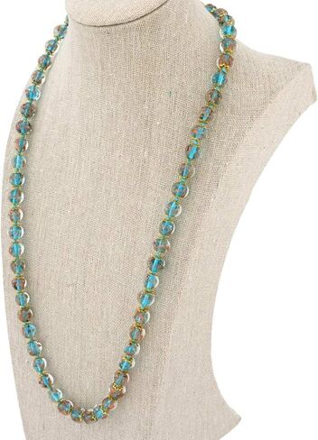 Glass Of Venice Murano Glass Sommerso Long Necklace - Teal in Saudi Arabia