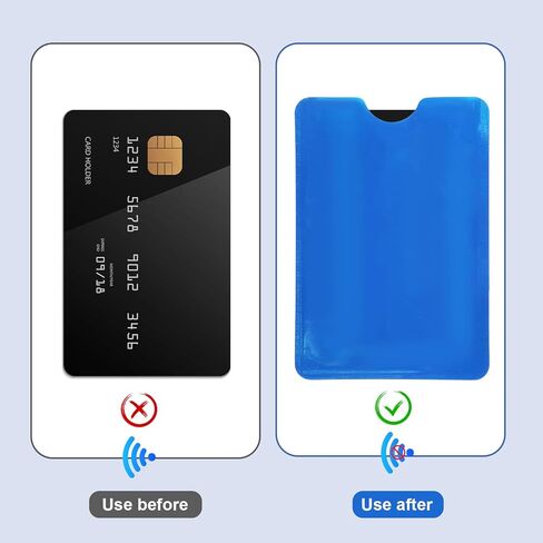 أكمام بطاقات RFID، حامل بطاقات RFID ملون، 10 قطع من بطاقات الائتمان الملونة لحماية بطاقات الهوية وأكمام حجب بطاقات الائتمان والهوية in Kuwait