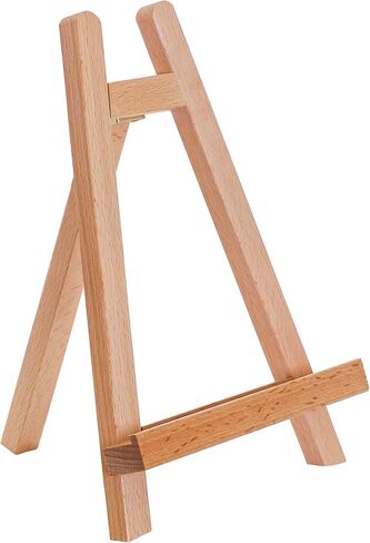 حامل عرض صغير على سطح الطاولة مقاس 10.5 بوصة من US Art Supply حامل فنان على شكل حرف A (عبوة من 12 قطعة) حامل ثلاثي من خشب الزان، حامل لطاولة الأطفال والطلاب والمدرسة وحامل سطح المكتب وحامل علامة صورة قماشية محمولة in Saudi Arabia