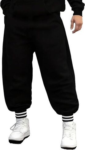 1 Piece Boys' Teenage Preppy Commute Casual Athletic Fleece-Lined Jogger Pants, Spring, Autumn ， Winter in Saudi Arabia