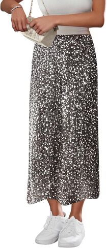 SOFIA'S CHOICE Women Sequin Skirts High Waisted Sparkly Midi Skirt Club Night Out in Saudi Arabia