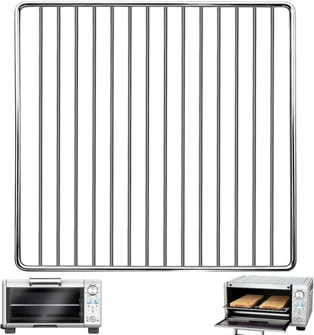 GCQ Smart Oven Rack for Breville Air Fryer Countertop Oven BOV845BSS, 14''×11.6'' Stainless Steel Air Fryer Accessories Replacement Parts Roasting Steamer Grill Racks Baking Tray，Dishwasher safe in Saudi Arabia