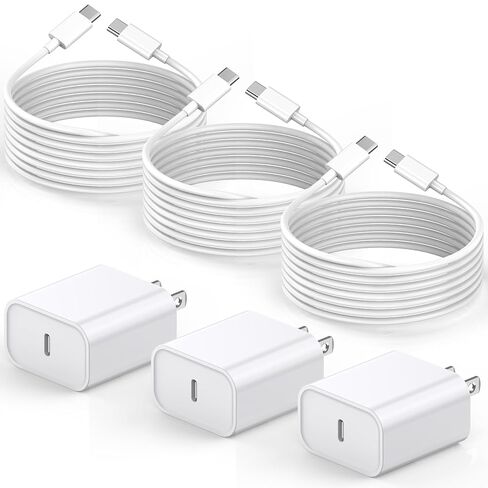 10FT Long iPhone Charger,[Apple MFi Certified] 2Pack 10Foot USB to Lightning Charging Cable Cord USB Wall Phone Charger Power Adapter Travel Plug Block for iPhone 14 13 12 11 Pro Max/SE 2022/X/XR/iPad in Saudi Arabia