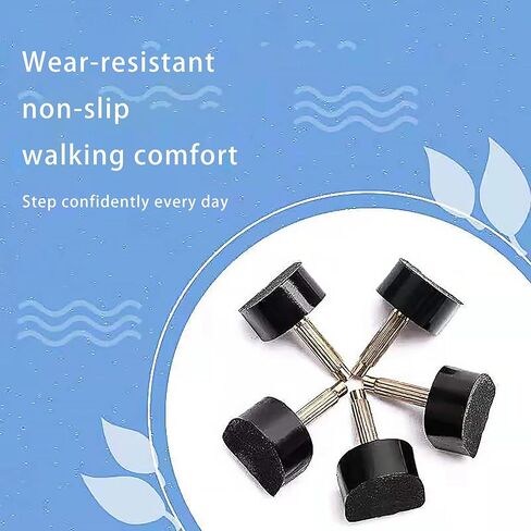 10 Pairs High Heel Tips Kit - U Shaped Cap Cover Shoe Protectors With Dowels for Shoes in Saudi Arabia