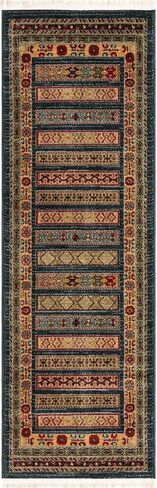 Rugs.com سجادة مجموعة Kashkuli Gabbeh - سجادة زرقاء متوسطة مقاس 2 × 6 بوصة مثالية للممرات والمداخل in Kuwait