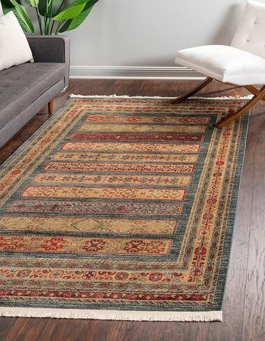 Rugs.com سجادة مجموعة Kashkuli Gabbeh - سجادة زرقاء متوسطة مقاس 2 × 6 بوصة مثالية للممرات والمداخل in Kuwait