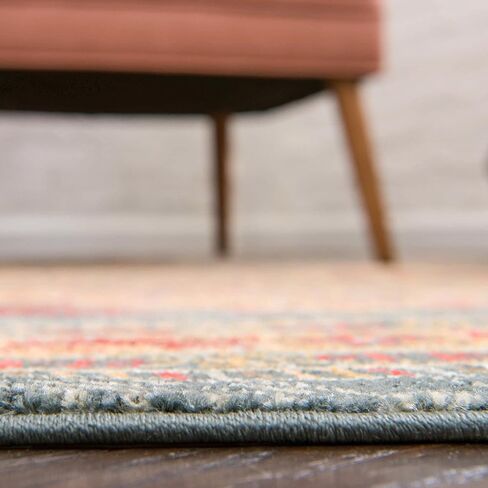 Rugs.com سجادة مجموعة Kashkuli Gabbeh - سجادة زرقاء متوسطة مقاس 2 × 6 بوصة مثالية للممرات والمداخل in Kuwait