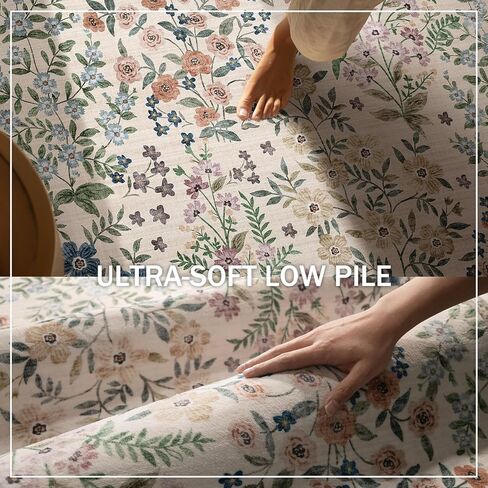 Washable Kitchen Rug Runners for Hallways: 2'6"x8' Bedroom Runner Rugs Non Slip Low Pile Soft Stain Resistant Floor Runenr Rug for Entryway Indoor Hallway Kitchen Laundry Room Beside Farmhouse in Saudi Arabia