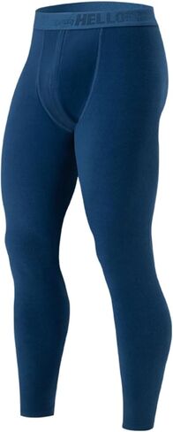 1 Pack Thermal Leggings for Men Brushed Lined Warm Base Layer Pants Winter Long Johns Bottoms Cold Weather Underwear in Saudi Arabia