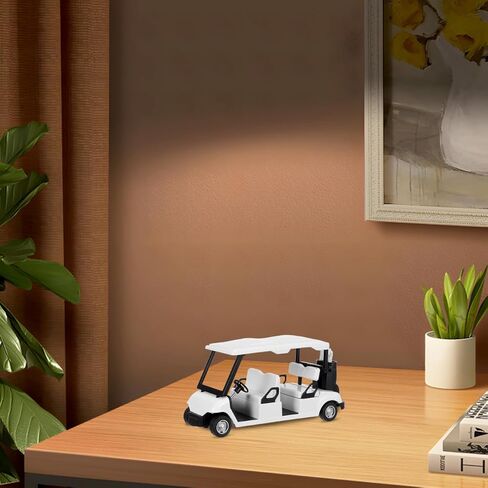 VICASKY Mini Diecast Golf Cart نموذج تفاعلي للانسحاب للبالغين، لمسة زخرفية أنيقة لمحبي الجولف من مواد المكتب المنزلي in Kuwait