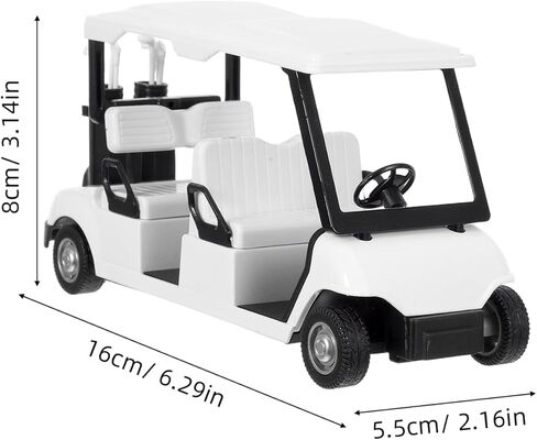 VICASKY Mini Diecast Golf Cart نموذج تفاعلي للانسحاب للبالغين، لمسة زخرفية أنيقة لمحبي الجولف من مواد المكتب المنزلي in Kuwait