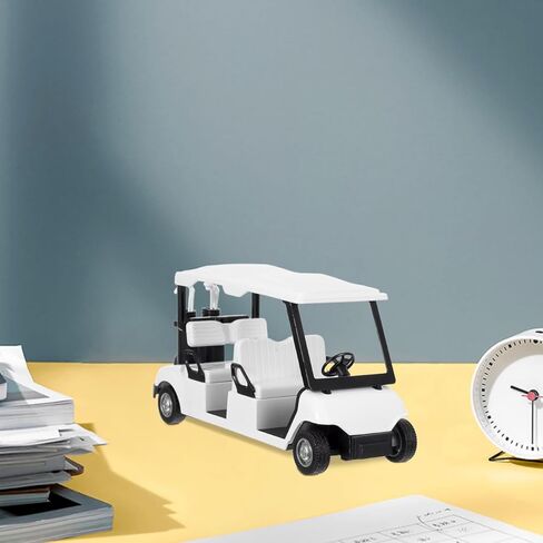 VICASKY Mini Diecast Golf Cart نموذج تفاعلي للانسحاب للبالغين، لمسة زخرفية أنيقة لمحبي الجولف من مواد المكتب المنزلي in Kuwait