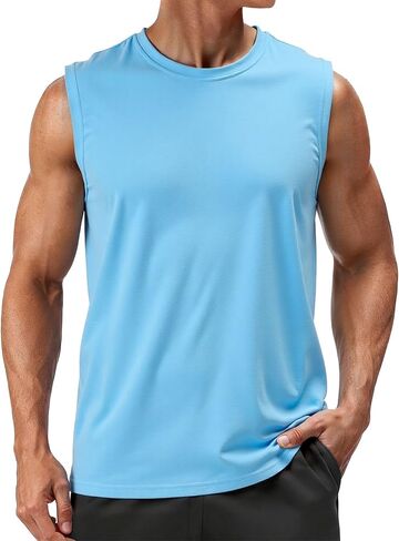 Men's Sports Tank Top, Quick-Dry Sleeveless Gym T-Shirt in Saudi Arabia