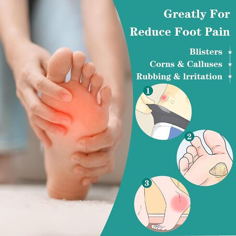 20 ورقة من ضمادات لاصقة من جلد الخلد للبثور من القطن للقدمين، ضمادات لمنع البثور من الجلد للقدمين، رقعة جلد الخلد للقدمين، ملصقات شريطية لأصابع القدم والأحذية in Kuwait