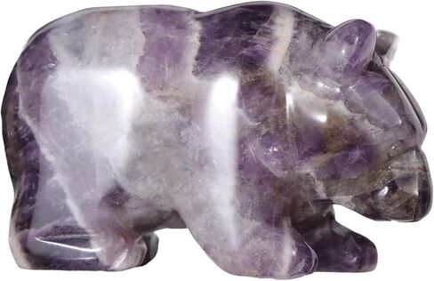 3" Red Banded Carnelian Crystal Bear Figurine Gifts for Hand Carved, Gemstone for Office Bear Statues Home Decor in Saudi Arabia