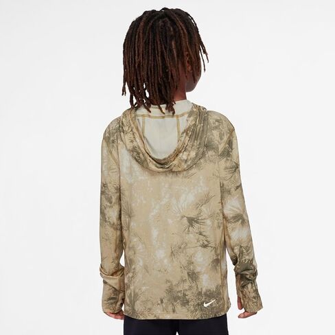 Nike ACG Big Kids Dri-FIT UV Long-Sleeve Hooded Top (HF8816-297, Parachute Beige/Summit White) in Saudi Arabia