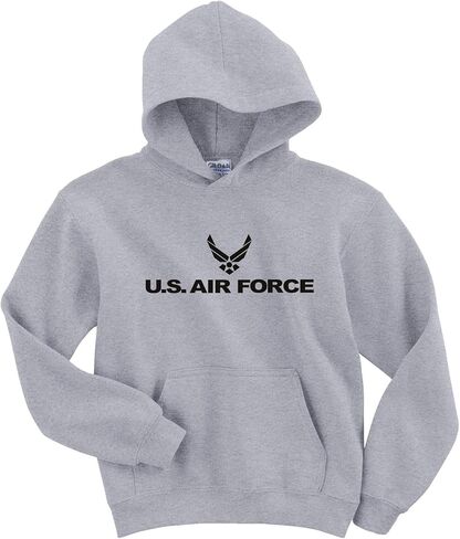 zerogravitee Youth Air Force Hooded Sweatshirt in Gray in Saudi Arabia