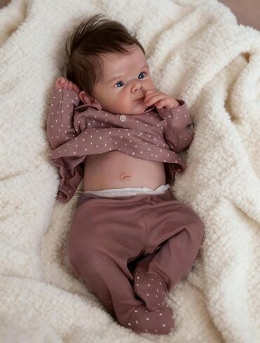 Zero Pam Reborn Baby Dolls Silicone Full Body 18 in Realistic Baby Doll Anatomically Correct Real Baby Doll That Look Real Life Reborn Dolls with Accessories in Kuwait