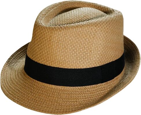 Straw Fedora Hats for Men Women Trilby Fedora Hat Roll Up Hats 1920s Short Brim Panama Hats in Saudi Arabia