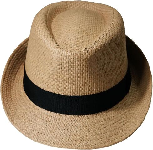 Straw Fedora Hats for Men Women Trilby Fedora Hat Roll Up Hats 1920s Short Brim Panama Hats in Saudi Arabia