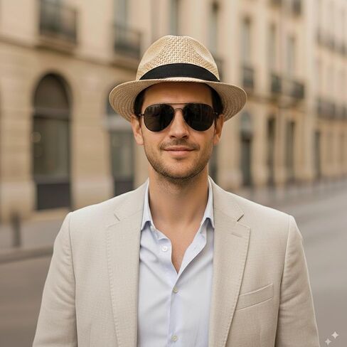 Straw Fedora Hats for Men Women Trilby Fedora Hat Roll Up Hats 1920s Short Brim Panama Hats in Saudi Arabia