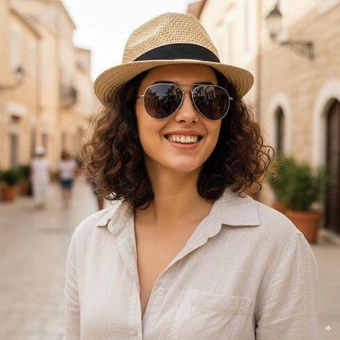 Straw Fedora Hats for Men Women Trilby Fedora Hat Roll Up Hats 1920s Short Brim Panama Hats in Saudi Arabia