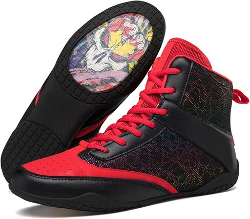 Zivopah Professional Mens Wrestling Shoes Lightweight Breathable Training Shoe Durable Shoes for Wrestling, Boxing, Weightlifting in Kuwait