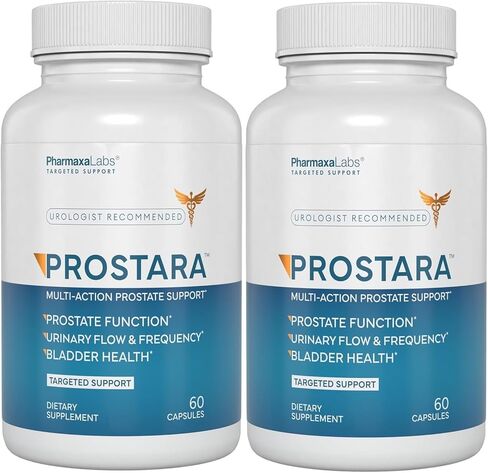 Prostara - Multi-Action Prostate Supplement - Supports Urinary Flow and Bladder Comfort - Boosts Vitality and Wellness - Saw Palmetto, Pumpkin Seed, Pomegranate & Beta Sitosterol - 60 Capsules in Saudi Arabia