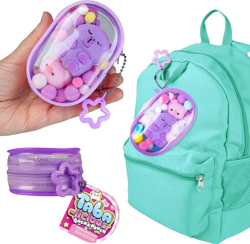 ORB Tabalicious Gacha Pouch TABA Squishy Keychain Charms - Capybara and Pig Gachapon TABA Squishies with Pouch - Soft, Sticky Collectible TABA Fidget Stress Ball Toys for Kids, Backpacks, Keys, More in Saudi Arabia