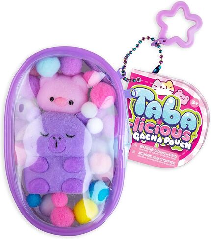 ORB Tabalicious Gacha Pouch TABA Squishy Keychain Charms - Capybara and Pig Gachapon TABA Squishies with Pouch - Soft, Sticky Collectible TABA Fidget Stress Ball Toys for Kids, Backpacks, Keys, More in Saudi Arabia