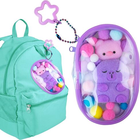 ORB Tabalicious Gacha Pouch TABA Squishy Keychain Charms - Capybara and Pig Gachapon TABA Squishies with Pouch - Soft, Sticky Collectible TABA Fidget Stress Ball Toys for Kids, Backpacks, Keys, More in Saudi Arabia