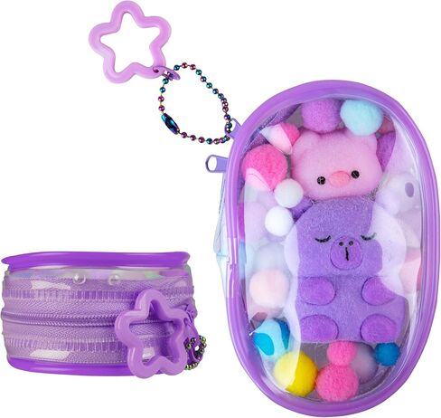 ORB Tabalicious Gacha Pouch TABA Squishy Keychain Charms - Capybara and Pig Gachapon TABA Squishies with Pouch - Soft, Sticky Collectible TABA Fidget Stress Ball Toys for Kids, Backpacks, Keys, More in Saudi Arabia