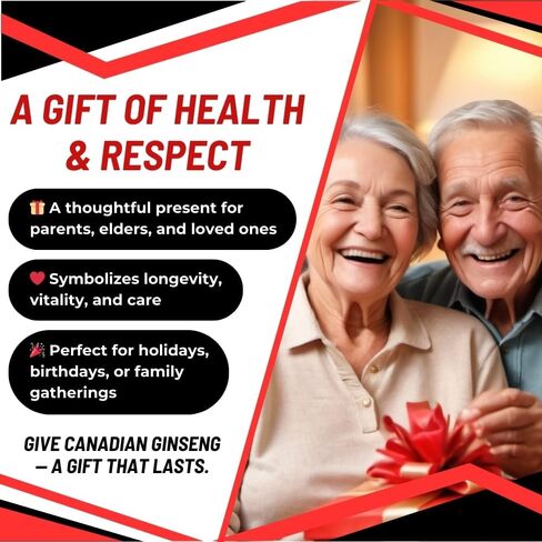Ginseng Root - Premium Large Canadian Ginseng Roots 227g | 5-Year Dried Roots for Ginseng Soup - Authentic Herbal Supplement for Energy, Focus & Immunity in Saudi Arabia