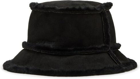 Steve Madden Womens Faux-Shearling Bucket Hat in Saudi Arabia
