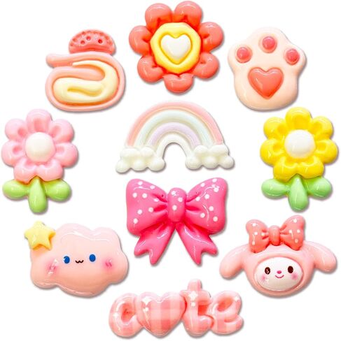 Cartoon Plants Flowers Food Shoe Charms for Croc Clogs Sandals, Cute Resin Shoe Decorations in Saudi Arabia