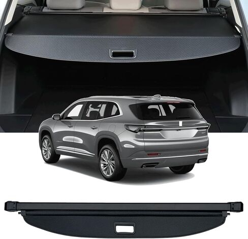 Cargo Cover Fit for 2024 Subaru Crosstrek Accessories Retractable Rear Trunk Cover Trunk Security Cover Shielding Shade 2024 Subaru Crosstrek Cargo Cover (Black/Carbon Fiber Texture) in Kuwait