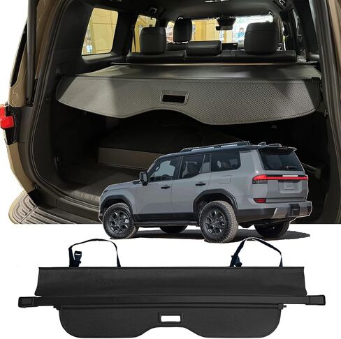Cargo Cover Fit for 2024 Subaru Crosstrek Accessories Retractable Rear Trunk Cover Trunk Security Cover Shielding Shade 2024 Subaru Crosstrek Cargo Cover (Black/Carbon Fiber Texture) in Kuwait